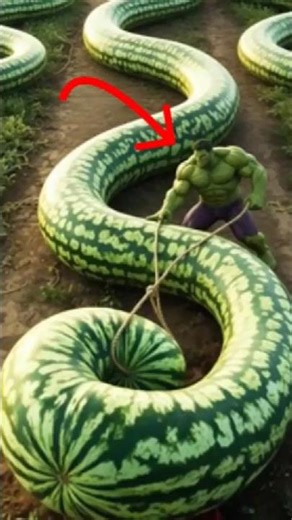 Hulk Grows Giant Snake Watermelons — You Won’t Believe This Farm! 🍉