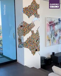 524K views · 3.3K shares | This custom LEGO art installation is next level  Dante Dentoni Art / Zedd | GAMINGbible | Facebook