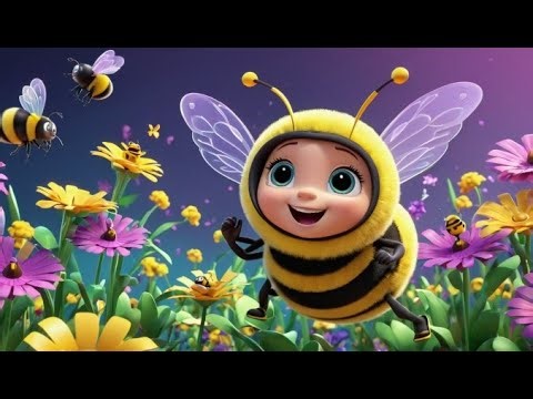 Busy Bumblebee Buzz 🐝 | Fun Learning Song for Kids | Busy Bee Adventure Rhyme