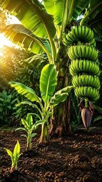 🍌 The Secret Life Cycle of a Banana Plant! 🌱 #BananaPlant #PlantLifeCycle #Shorts #banana #lifeCycle