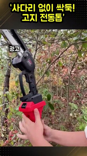 Snip without a ladder! Long-reach electric pole saw