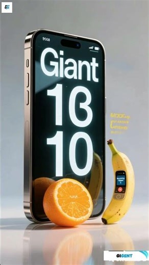 Giant IPhone 17 Pro Max Banana+Orange Phone Incoming Call #apple #iphone #banana #orange #ringtone