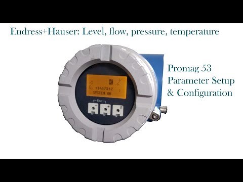 How to setup Endress+ Hauser Promag 53