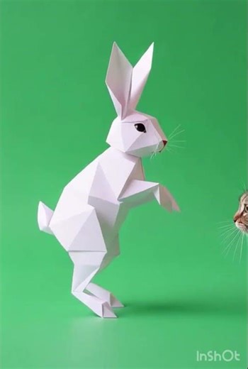🐈 🙊Cat vs Paper Bunny 🐇 | Funny Origami Fight!”🤺 🤣