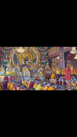 In deep remembrance of His Eminence Ganden Trisur Jetsun Lobsang Tenzin Rinpoche on the 7th Week anniversary of his Parinirvana, the Sangha of Kopan Monastery and Nunnery gathered to offer Guru Puja with heartfelt devotion. | Kopan Monastery