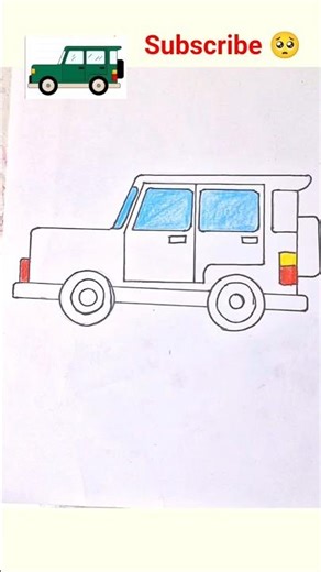 How to Draw a Jeep (Easy Drawing Tutorial)