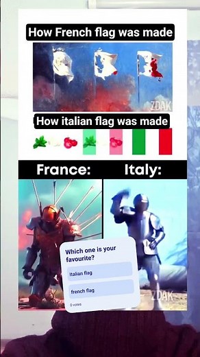 this is how french flag was made