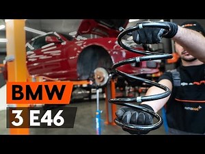 How to change front springs / front coil springs on BMW 3 (E46) [TUTORIAL AUTODOC]