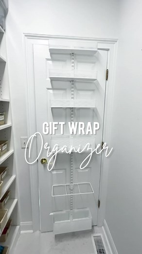 1.3K views · 13 reactions | Gift Wrap Organizer Link in comments. This gift wrap organizer attaches right to your door and is perfect for keeping all of your wrapping supplies organized. | Glambytes Blog | Facebook