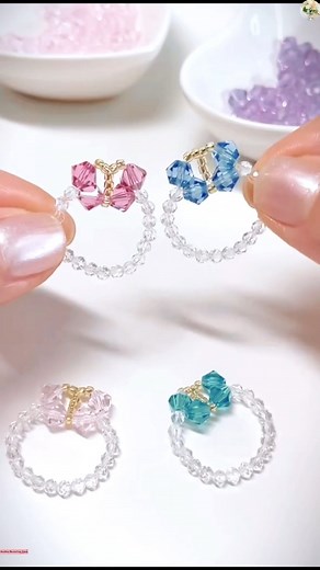 DIY Rainbow Beaded Ring 🌈 | Wedding Decoration Ideas