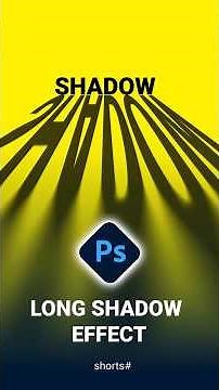 How to Create a Long Shadow Effect Using Tilt Shift Blur in Photoshop Easy Graphics Tutorial