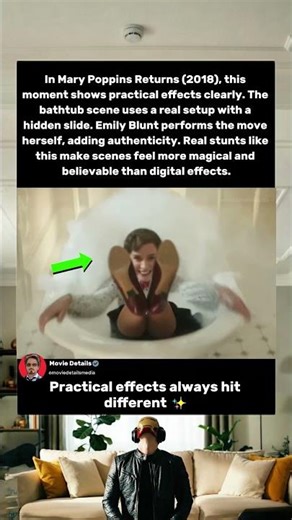 Mary Poppins Returns (2018) That Bathtub Slide Was Real 🛁