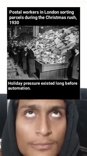 London Postal Workers Sorting Parcels 🎄 | Christmas Rush 1930 Vintage Footage