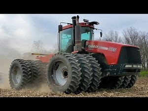 Case-IH Steiger 535 with Triples pulling a Landoll 7450 in Central Michigan!