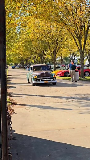 1951 Plymouth Cambridge Classic Car Drive By Engine Sound Packard Proving Grounds Fall 2024#86 | Alice King