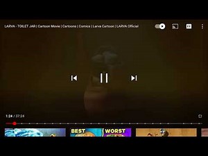 Larva Tuba Red larva scream slow motion