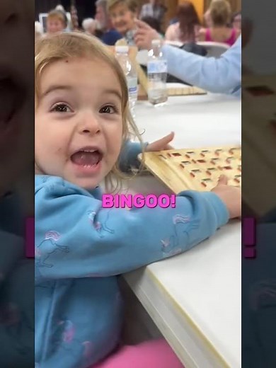Little Girl Plays Bingo for the First Time and Gets a Huge Surprise #usa