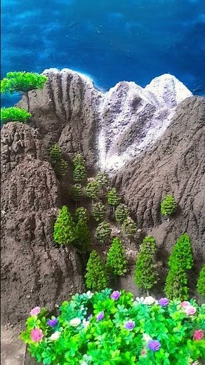 how to build a model mountain