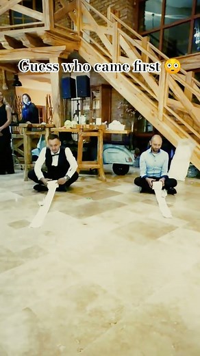 Hilarious Wedding Tissue Game | Funny Wedding Momen #wedding #funny #shorts #trending