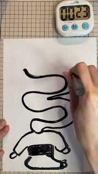 Can I Draw Rokurokubi in 60 Seconds?! (Stretching Neck!)