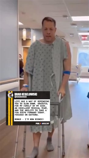 NASCAR on FOX on Instagram: "Brad Keselowski broke his leg on a ski trip. He hopes to be ready in time for Daytona."