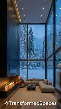 Winter Glass House: Modern Mountain Home Concept