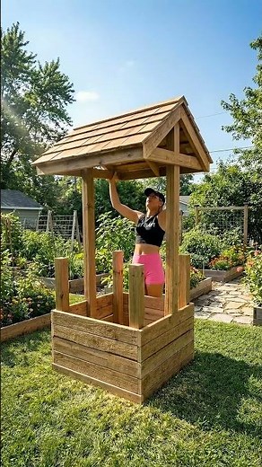 I Built a Rainbow Wishing Well for My Garden! 🌈 DIY Planter Tutorial