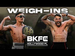 BKFC 87 HOLLYWOOD STEWART vs GAFFIE Weigh-In | LIVE!