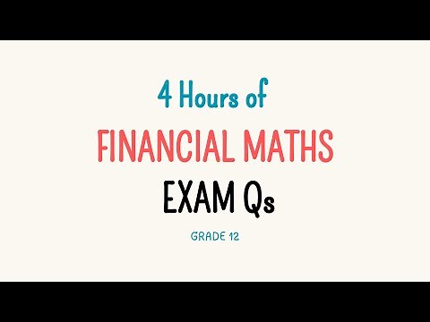Compilation of Financial Maths Exam Questions