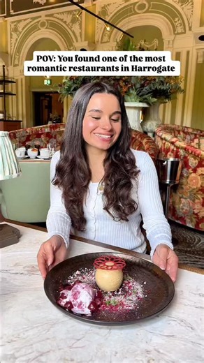 Yorkshire Food Guide on Instagram: "ONE OF THE MOST ROMANTIC RESTAURANTS IN HARROGATE 🍷🍽️💞 📍@ambers_restaurant at Cedar Court Hotel #YorkshireFoodGuide Harrogate restaurants | Foodie | Where to eat | Fine dining | Amber’s Restaurant | Valentines inspo"