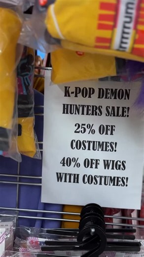 The Costume Shoppe on Instagram: "Be honest… you’re still thinking about K-pop Demon Hunters. Good news: it eats at conventions. Costumes + wigs still available, still iconic, and on sale 🖤🔥"