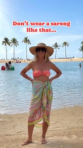 52K views · 225 reactions | Here’s a fun beach dress that you can make from a sarong. Im using a buckle, if you don’t have one, you can tie that end to the rest of the fabric instead. You can wear it to the beach or hang out at the pool . You can easily wear it to lunch , its a super easy vacation outfit. What do you think ? #sarongstyle #sarong #pareo #Beachwear #resortwear #vacationoutfits | Blonde Beach Vibes | Facebook