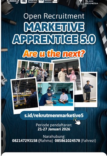 Di balik layar sosmed UII 🎬🫣 Kalau kamu mahasiswa aktif UII dan ingin jadi bagian dari Marketing Creative ini, yuk daftar sekarang di s.id/rekrutmenmarketive5 🤩 Nanti bisa jadi kayak mimin deh 😆🫵🏻