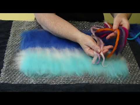 How to make an Artfelt Winter Sheep Felt Picture - part 1