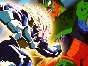Vegeta vs Cell Semi Perfeito. "Vegeta dá uma surra" Parte 1