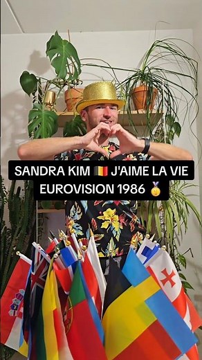 Eurovision 1986 🇧🇪 Sandra Kim 💛 J'aime La Vie 🥇 #belgium #flags #eurovisionsongcontest