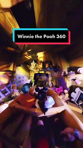 The Many Adventures of Winnie the Pooh Dark Ride POV in 360