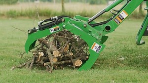 If you have a large property to maintain, you need a hardworking compact utility tractor and a versatile set of attachments for it. The John Deere 2025R, paired with the AV20 Series Root Grapples, can be used not only to remove roots, but also to clear tree branches with ease. https://bit.ly/2Yv9UMF | Machinefinder | Facebook