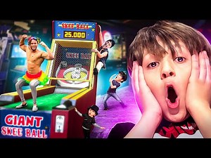 GIANT Skee Ball Challenge! If we lose, our friend has consequences! FV Family Vlog Game