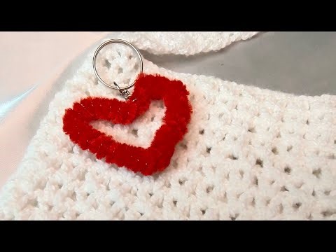 Pipe cleaner keychain | Heart keychain | Candy keychain | Flowers