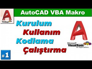 AutoCAD VBA #1. Installation, use, coding, running
