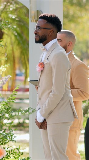 That moment you first see your bride