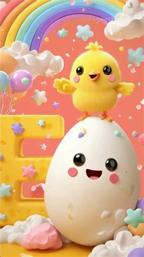 E for Egg 🥚 | E for Elephant 🐘 | KidsLearning#Shorts#AlphabetShorts#YouTubeKids#EforEgg#EforElephant