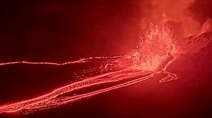 Kilauea volcano erupts, lava shoots 100 feet into the sky