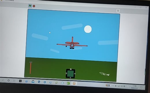 自制scratch“3D模拟飞行”过300赞发源代码。