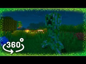 🌙⚔️ Surviving the Night! 360° VR Battle Against Mobs in Minecraft