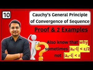 Cauchy's General Principle of Convergence of Sequence Video Lecture | Mathematics for Competitive Exams