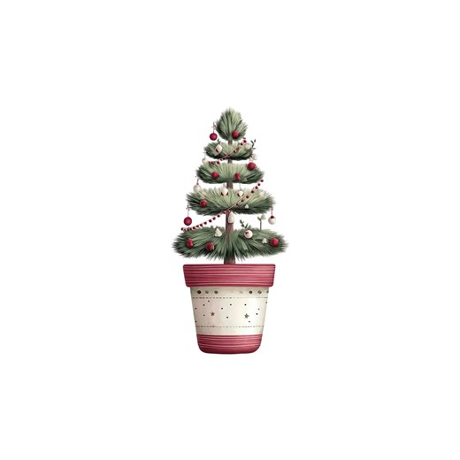 Cute Christmas Topiaries Tree Clipart – Festive Greenery PNG Set (Instant Download) 47 PNG
