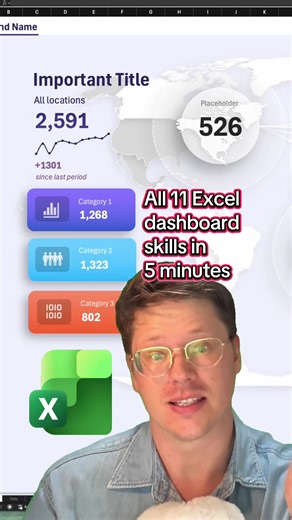 Build Excel Dashboards in 5 Minutes - Quick Tutorial