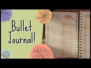 Bullet journal: nouveau carnet et mise en page d'avril